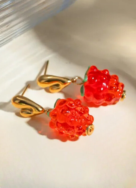 Strawberry earrings