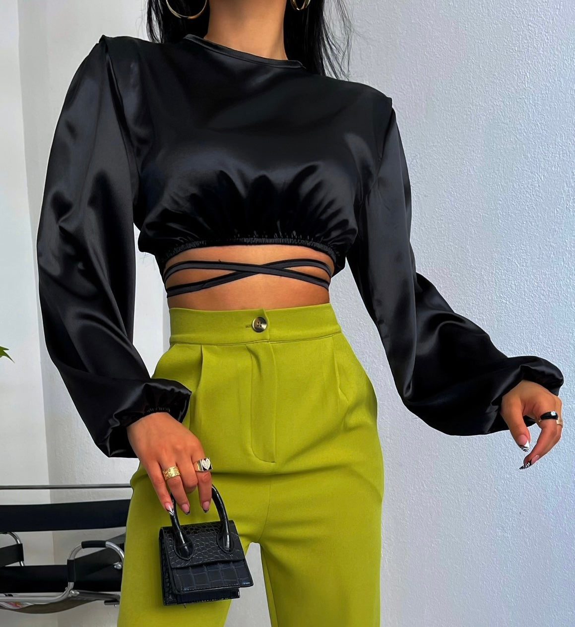 Black Crop Top