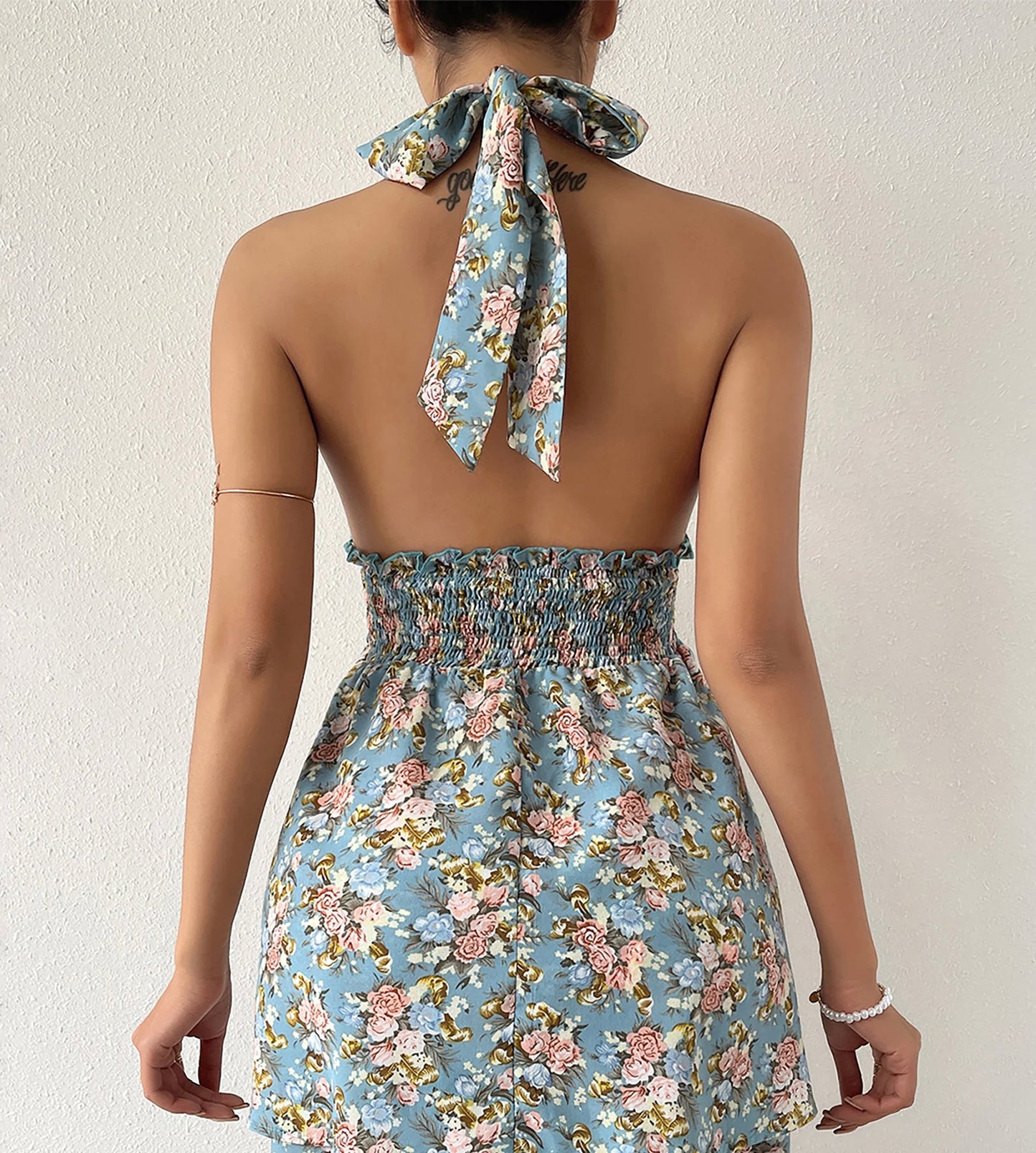 Floral Short Dress