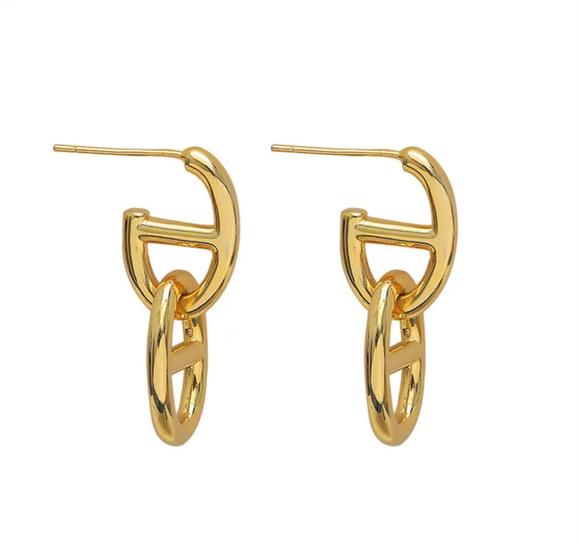 Channel earrings